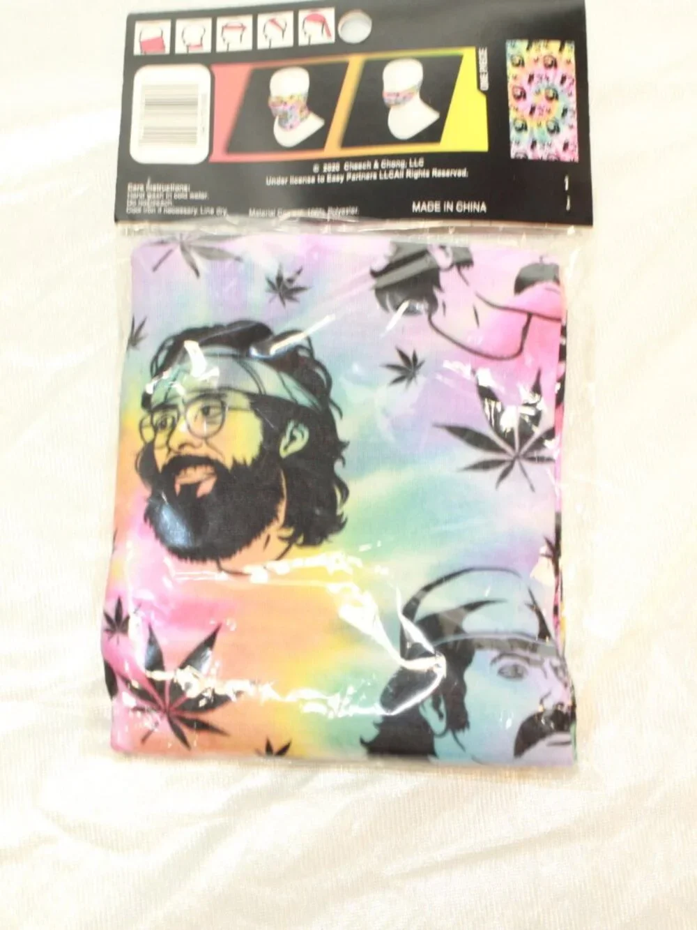 Cheech & Chong Double Layered Polyester Tubular Bandana - 2020 New